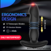 Vibrator Alat Pijat Tubuh Elektrik USB Waterproof with Remote Waterproof - YURI