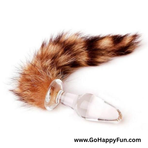 Plug Anal Berbulu Ekor Rubah Non Getar Warna Rendem