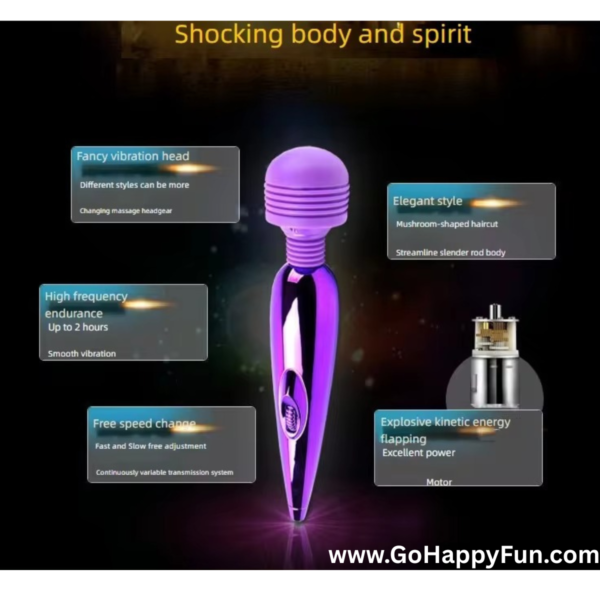 Vibrator Mix Mini Alat Pijat Tubuh Elektrik Multifungsi Purple- TADAO