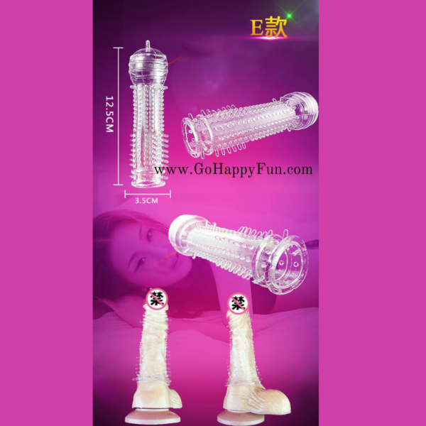 Kondom Sambung Bergerigi Spiky Bisa Di Cuci Ulang Anti Bocor Anti Ejakulasi Dini - C3