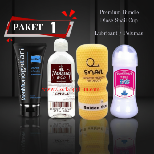 11 PAKET 1 Diose Snail Cup Golden Star Kuning Masturbation For Mens Lubricant / Pelumas