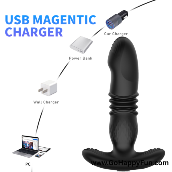 Vibrator Alat Pijat Tubuh Elektrik USB Waterproof with Remote Waterproof - YURI