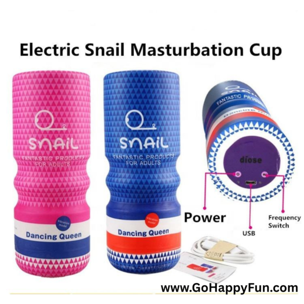 13 PAKET 2 Diose Snail CUp Dancing Qween Pink Anal Elektrik Bergetar+ Lubricant / Pelumas