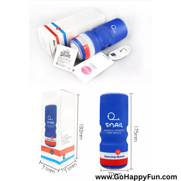 19 Vibrator Diose Snail Cup Dancing Qween Elektrik Bergetar Miss V masturbation Untuk Pria Free Pelumas - SHUJI B