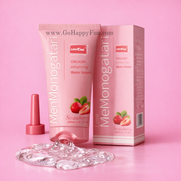Monogatari Lubricant Anal Strawberry Pelumas Pria Waterbased 200ml- MONO-ST