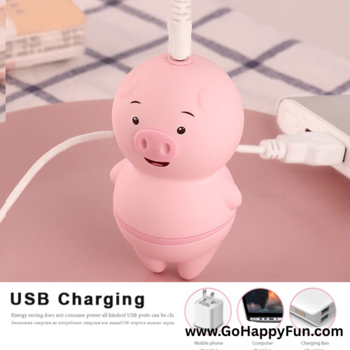 Alat Pijat Multifungsi Vibrator Riming Cute Pig Electric - PIGY