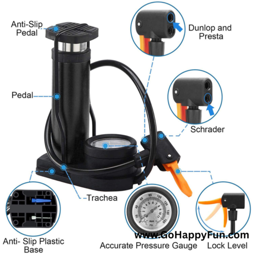 2 Pompa Angin Sepeda Serbaguna Portable Pump X-Tiger - POMP