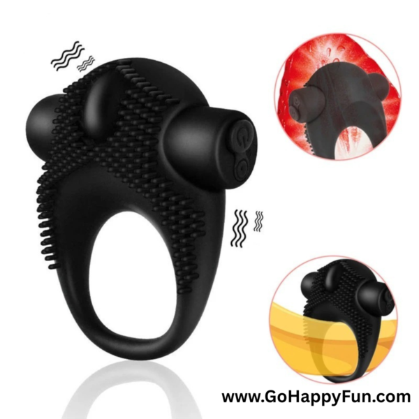 Vibrator Ring Relaksasi Pijat Elektrik Pria Silicone Ring 10 Vibration - SQUAD