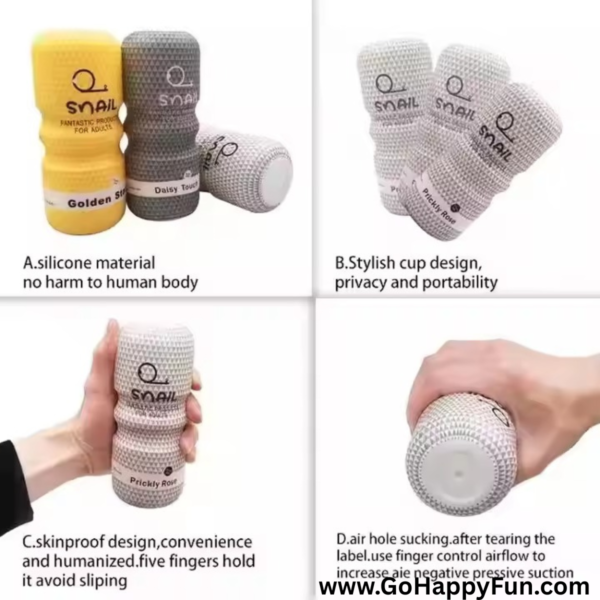 PAKET 1 Diose Snail Cup Prickly Rose Anal Masturbation For Mens Lubricant / Pelumas