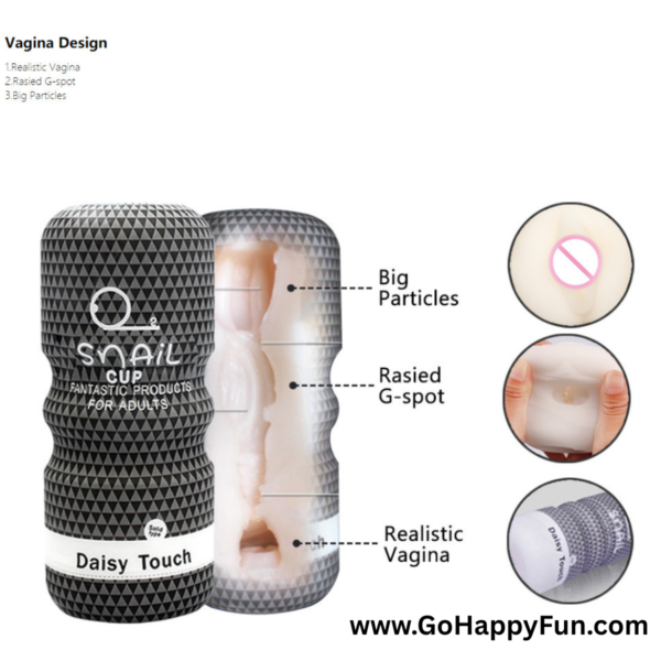 PAKET 1 Diose Snail Cup Daisy Touch Miss V Hitam Masturbation For Mens Lubricant / Pelumas