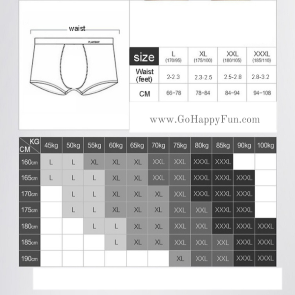 3 Celana Dalam Boxer Pria Men Underpants 4 PCS XXXL Warna Rendom - BAILU