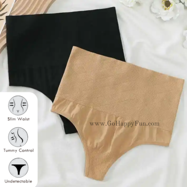 Celana Dalam Korset Wanita Seamless Shaper High Waist Panties Beige - MEIMEI BG