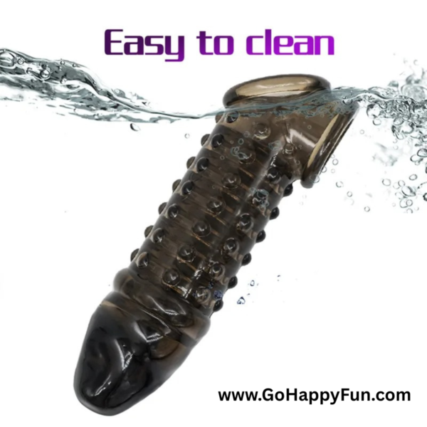 3 Alat Pijat Relaksasi Pria Terapi Kesehatan Silikon Kondom Sambung Bertekstur - AGATA