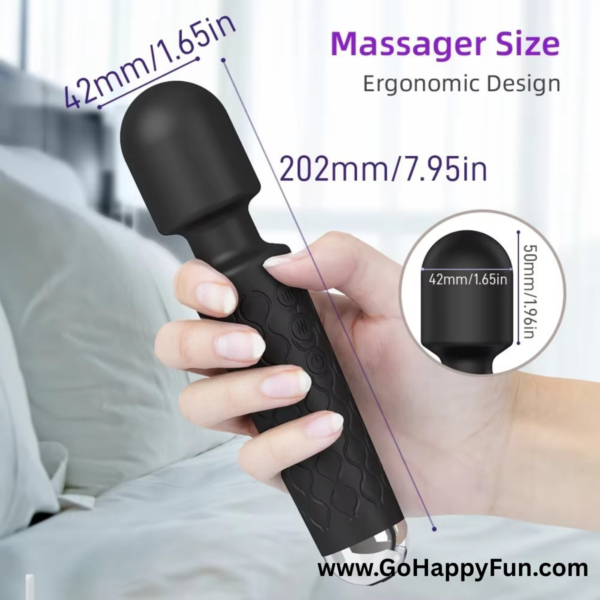 Alat Pijat Tubuh Elektrik Powerful Vibrator Magic Wand 21 Mode - MAXIM