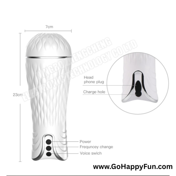 Vibrator Dioes Snail Cup Mastubation For Mans Getar3D Include Handsfree 12 Getaran - KAGOME