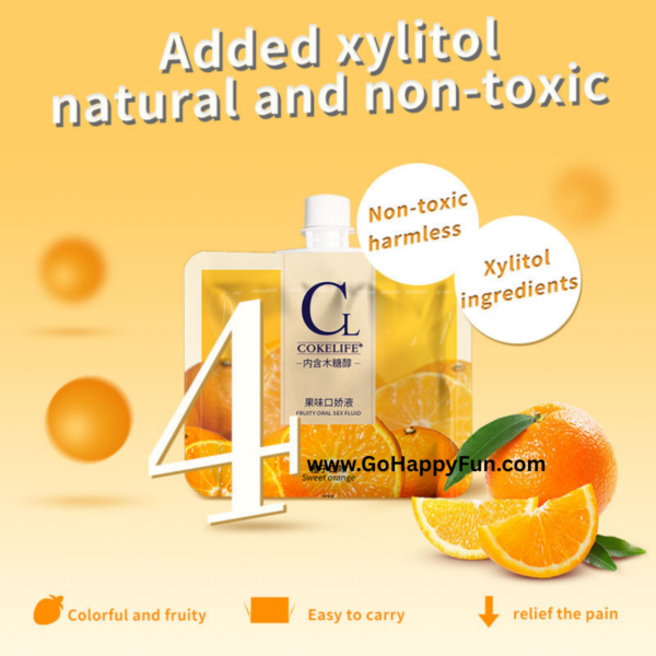 Cokelife Lubricant Oral Sachet Lubricant Xylitol Fruity Edible Oral Lube 15ml  - CO