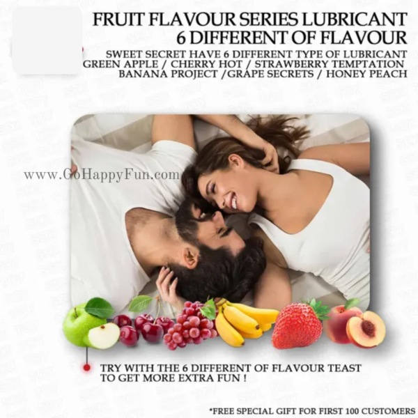 4 Lubricant Fruit Pria Wanita Pelumas Rasa Buah-buahan 120ml - FRUIT