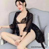 1 Set Dress Lingerie Kimono Sexy Transparant MELISA