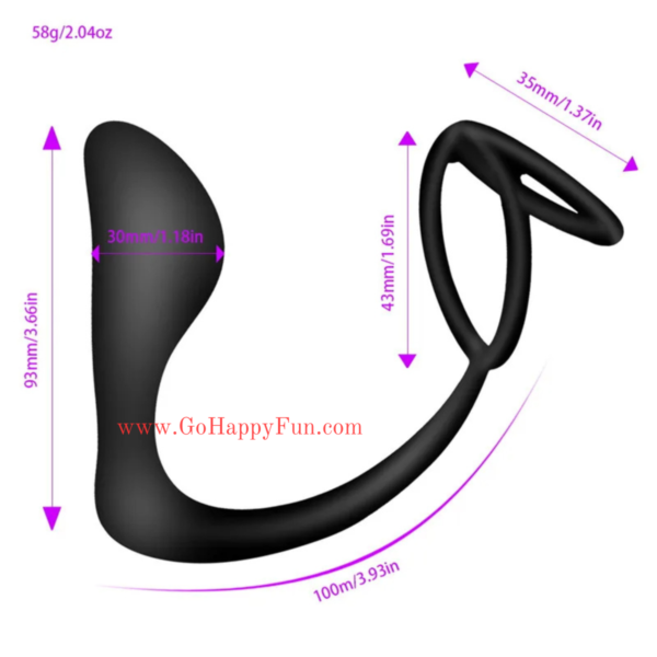 Single Ring Prostate Massagerr Plug ANal Silicone - HIROSHI