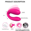 Vibrator Silikon Alat Pijat Getar Elektrik S-HANDE U shaped Pink - CHIKO