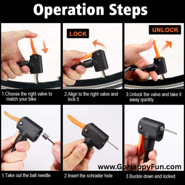 4 Pompa Angin Sepeda Serbaguna Portable Pump X-Tiger - POMP