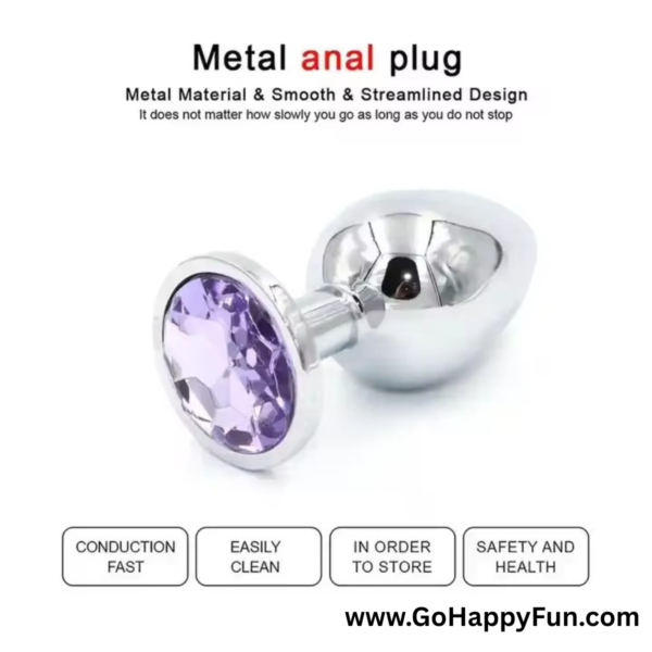 Plug Anal Alat Pijat Tubuh Pria Wanita Aluminium Alloy Plug 3 PCS - RUNYU