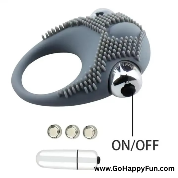 Vibrator Ring Relaksasi Pijat Elektrik Pria Silicone Ring 10 Vibration - SQUAD