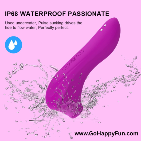 Alat Pijat Tubuh Elektrik Suction Vibrator Hisap - Purple - JUNKO