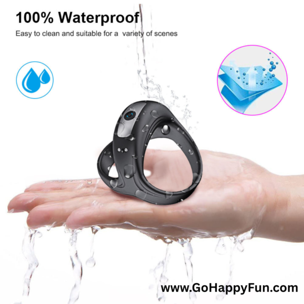 Cock Ring Vibrator Penahan Ejakulasi Dini Pria 10 Mode Getar - ZUKASY