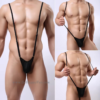 5 Celana Dalam Pria G-String | Underwear G-Thong Sexy Nyaman & Elastis Tali Panjang Hitam - GT