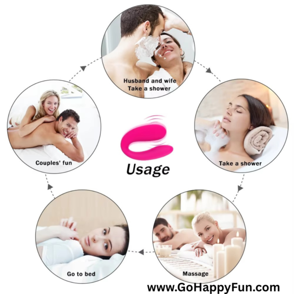 Vibrator Silikon Alat Pijat Getar Elektrik S-HANDE U shaped Pink - CHIKO