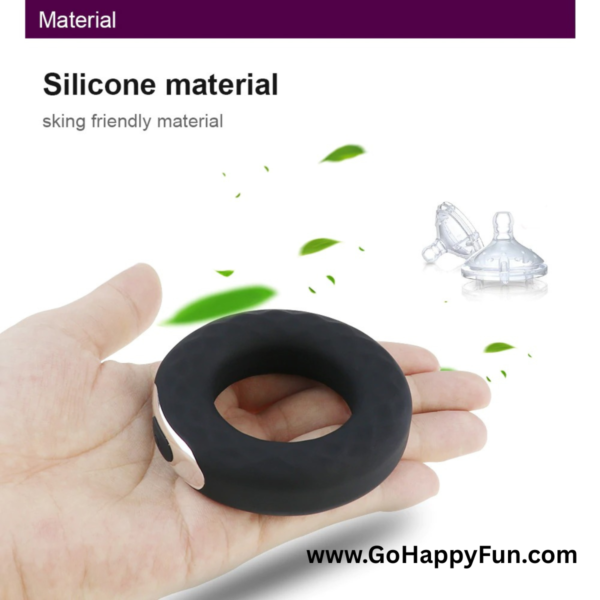 Cock Ring Relaksasi Pijat Elektrik Pria Vibrator Silicone Getar - DIAZ