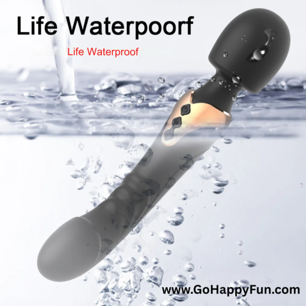 Vibrator Stick Alat Pijat Tubuh Elektrik 10 Modes USB Waterproof - TAMA