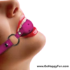 Aksesoris BDSM Penutup Mulut Ball Mouth Gag Silicone Hitam - IZHUMI