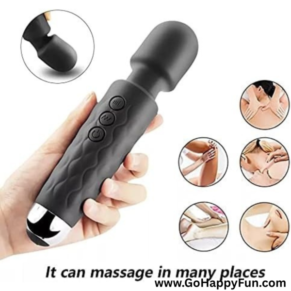 Alat Pijat Tubuh Elektrik Powerful Vibrator Magic Wand 21 Mode - MAXIM