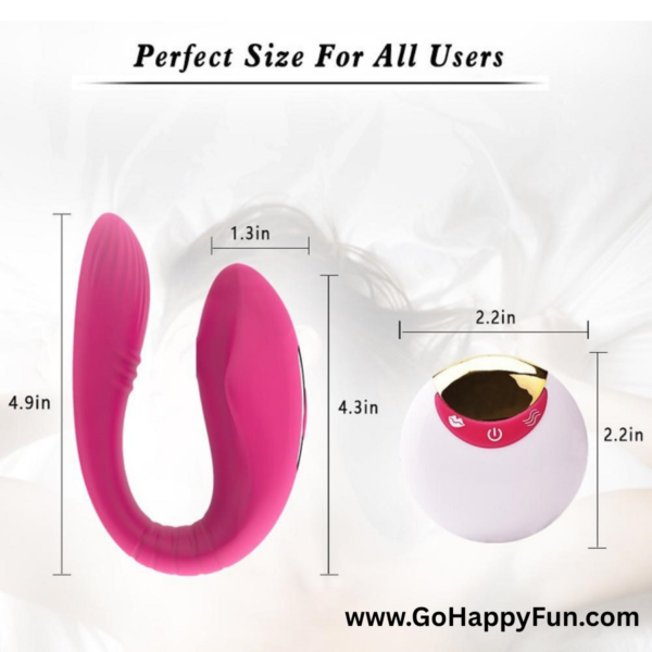 Vibrator Alat Pijat Tubuh Elektrik USB Waterproof with Remote - NAOMI