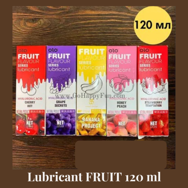 6 Lubricant Fruit Pria Wanita Pelumas Rasa Buah-buahan 120ml - FRUIT