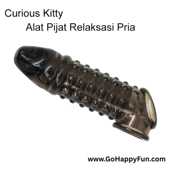 6 Alat Pijat Relaksasi Pria Terapi Kesehatan Silikon Kondom Sambung Bertekstur - AGATA