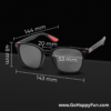 Kacamata Hitam Pria Wayfarer Polarized UV Sunglasses - KMC