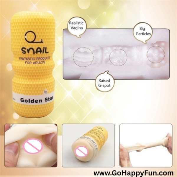 6 Diose Snail Cup Golden Star Masturbation Manual Untuk Pria Free pelumas - RIO Y