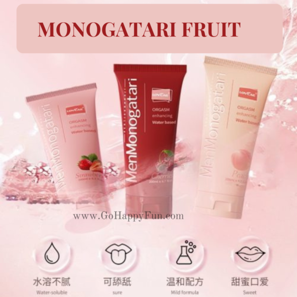 Lubricant Monogatari Peach Pelumas Anal 200ml Waterbased - MONO-PC