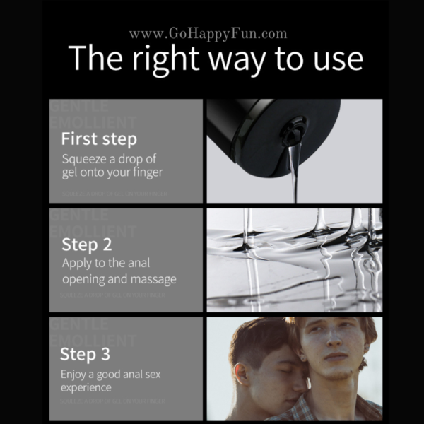 Monogatari Black Lubricant For Anal Pelumas Gay WaterBased 200ml - MONO