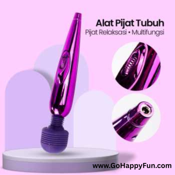 Vibrator Mix Mini Alat Pijat Tubuh Elektrik Multifungsi Purple- TADAO