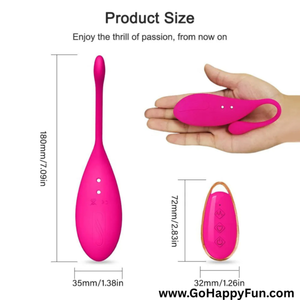 love Egg Vibrator Pria Wanita Best Seller With Remote 12 Getaran- OZAWA