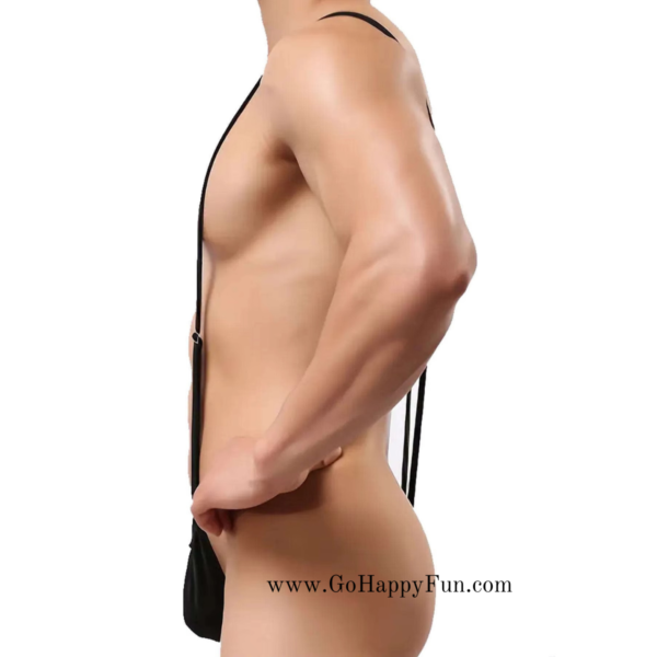 7 Celana Dalam Pria G-String | Underwear G-Thong Sexy Nyaman & Elastis Tali Panjang Hitam - GT