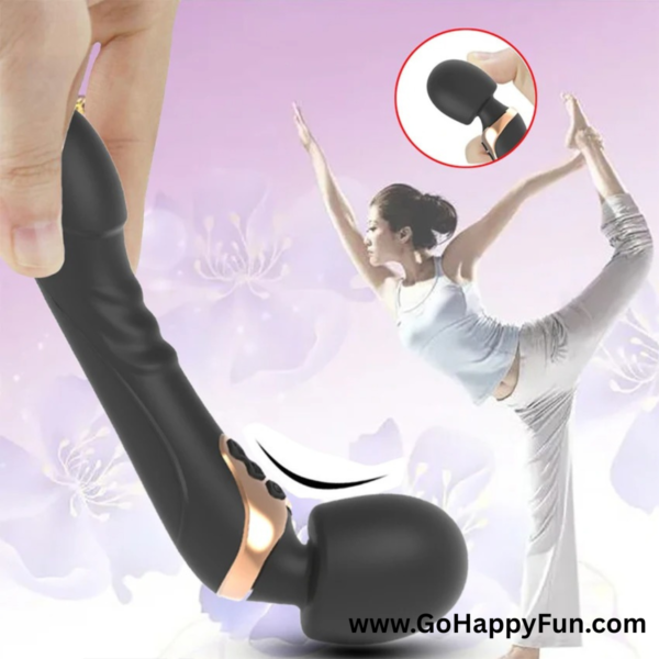 Vibrator Stick Alat Pijat Tubuh Elektrik 10 Modes USB Waterproof - TAMA