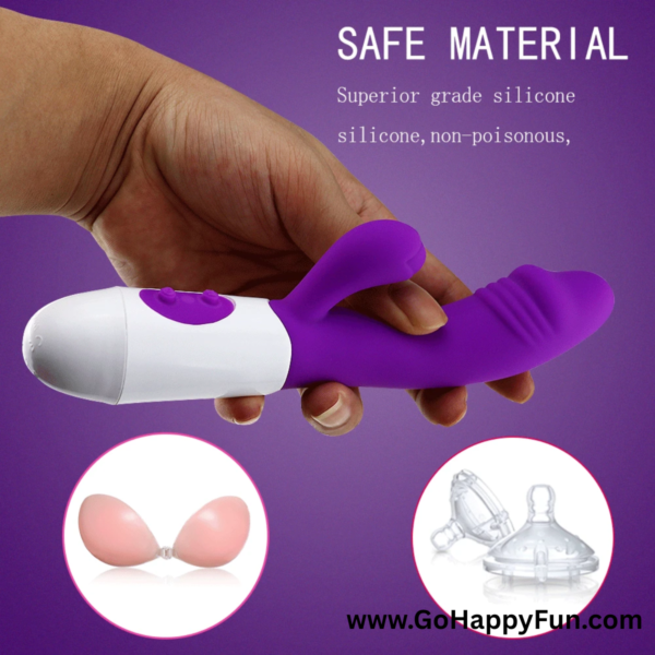 Alat Pijat Tubuh Vibrator Pria Wanita Elektrik Safe Silicone 10 Getaran - TORA