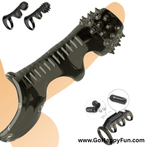 8 Kondom Sambung Gerigi Alat Pijat Penahan Ejakulasi Dini Relaksasi Pria - PAQIN