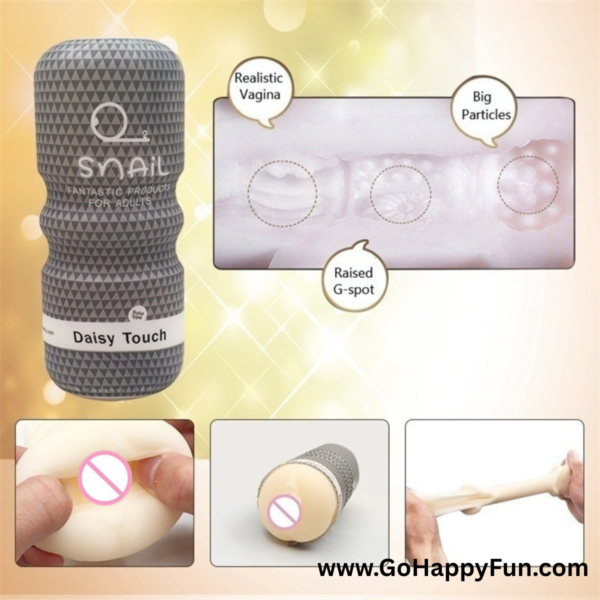 PAKET 1 Diose Snail Cup Daisy Touch Miss V Hitam Masturbation For Mens Lubricant / Pelumas