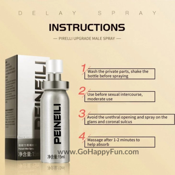 PEINEILI Spray Delay Original IMPORT for Pria Tahan Lama - PEIN